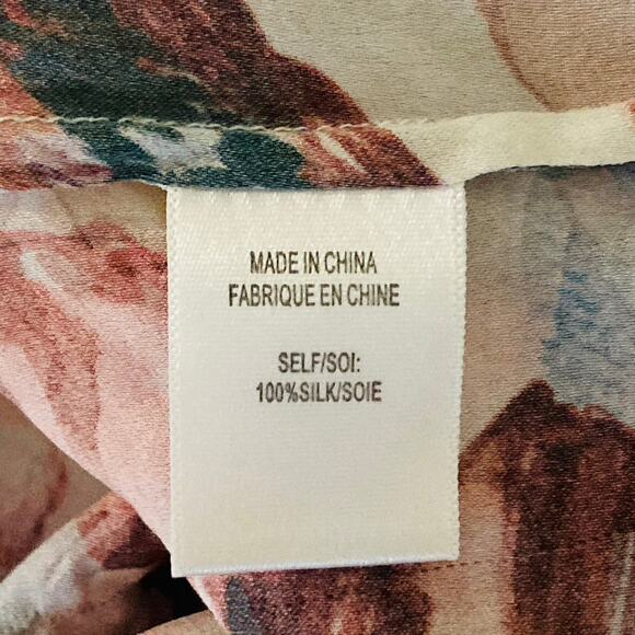 Haute Hippie Floral Silk Top, Size Medium - Picture 7 of 7